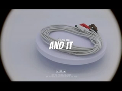 ড্রেজার এমপি03414 ইসিজি তারের 5-লেড ডুয়াল-পিন সংযোগকারী আইইসি 2 রঙ কোড 1.5m