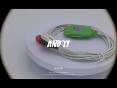 ড্রেজার MP03402 ইসিজি তারের 3-লেড এক-পিন সংযোগকারী IEC2 রঙ কোড 1m দৈর্ঘ্য