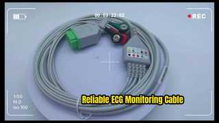 রোগীর মনিটরের জন্য নির্ভরযোগ্য ECG ট্রাঙ্ক কেবল