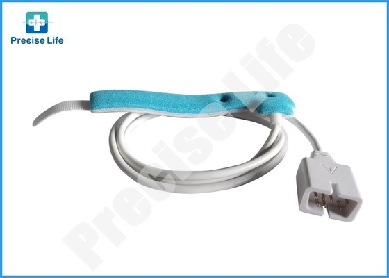 PVC Disposable Spo2 Sensor With DB7 Pin Connector 1 Meter Length Sponge Wrapping Tape